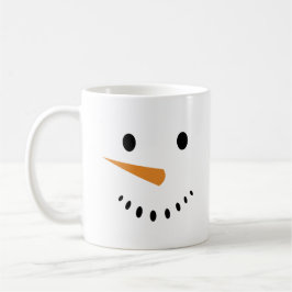 Niedlich Snowman Face Holiday Weihnachten Tasse