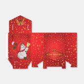 Niedlich Snowman Favor Box Geschenkschachtel (Ungefaltet)