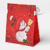 Niedlich Snowman Favor Box Geschenkschachtel (Rückseite)