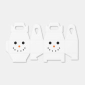 Niedlich Snowman Favor Box Geschenkschachtel (Ungefaltet)