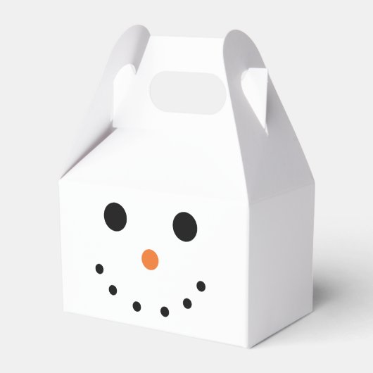 Niedlich Snowman Favor Box Geschenkschachtel (Vorderseite)