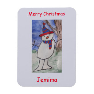 Niedlich Snowman Flexible Magnet