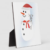 Niedlich Snowman Fotoplatte (Seite)