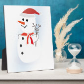 Niedlich Snowman Fotoplatte (Seite)