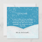 Niedlich Snowman | Frohe Weihnachten und glücklich (Rückseite)