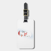 Niedlich Snowman Gepäckanhänger (Vorderseite vertikal)