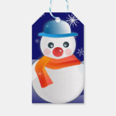 Niedlich Snowman Geschenkanhänger (Rückseite)