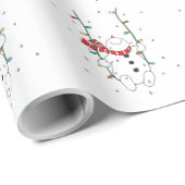 Niedlich Snowman Geschenkpapier (Rolleneckpunkt)