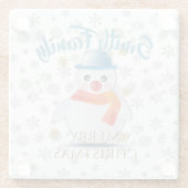 Niedlich Snowman Glasuntersetzer (Rückseite)