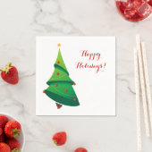 Niedlich Snowman Holiday Party Paper Napkin Set Serviette (Beispiel)