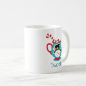 Niedlich Snowman Hot Cocoa Personalisierte Weihnac Kaffeetasse (VorderseiteRechts)