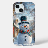 Niedlich Snowman iPhone Case - Ideal für Weihnacht (Rückseite)