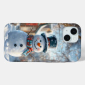 Niedlich Snowman iPhone Case - Ideal für Weihnacht (Rückseite (Horizontal))