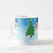 Niedlich Snowman Kaffeetasse (Vorderseite Links)