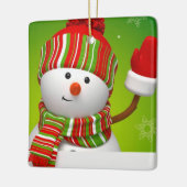 Niedlich Snowman Keramik Ornament (Links)
