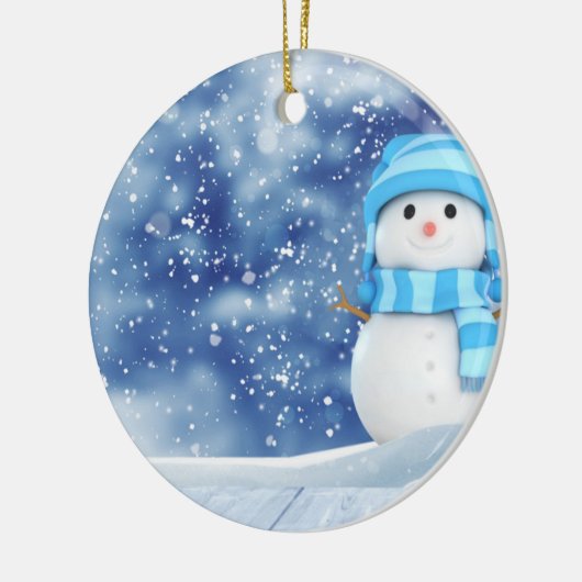 Niedlich Snowman Keramik Ornament (Links)
