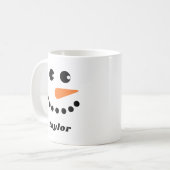 Niedlich Snowman Kids Weihnachten Kaffeetasse (Vorderseite Links)