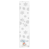 Niedlich Snowman Kurzer Tischläufer (Vorderseite)