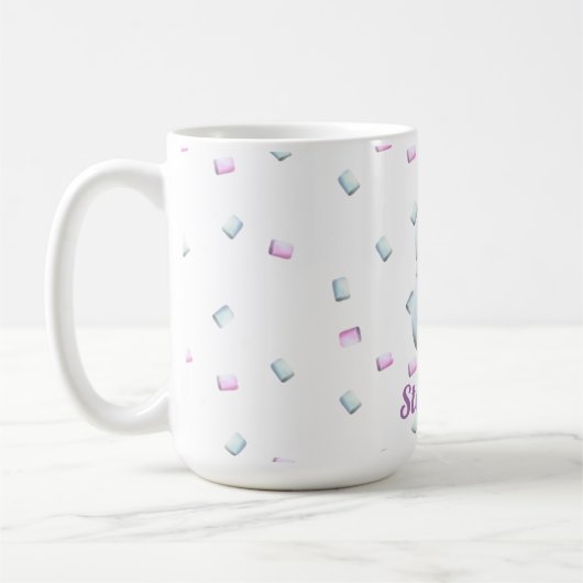 Niedlich Snowman Marshmallow Personalisiert Kaffeetasse (Links)