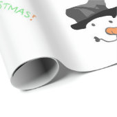 Niedlich Snowman Merina Weihnachtsmuster Geschenkpapier (Rolleneckpunkt)