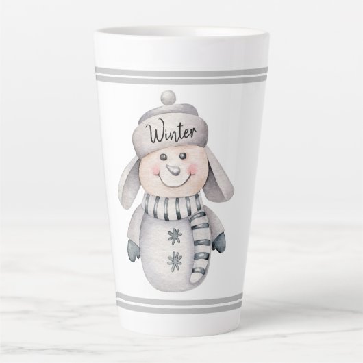 Niedlich Snowman Milchtasse (Vorderseite)