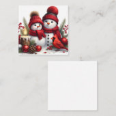 Niedlich Snowman Mitteilungskarte (Vorne/Hinten)