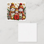 Niedlich Snowman Mitteilungskarte (Vorne/Hinten)