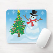Niedlich Snowman Mousepad (Mit Mouse)