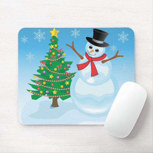 Niedlich Snowman Mousepad (Mit Mouse)