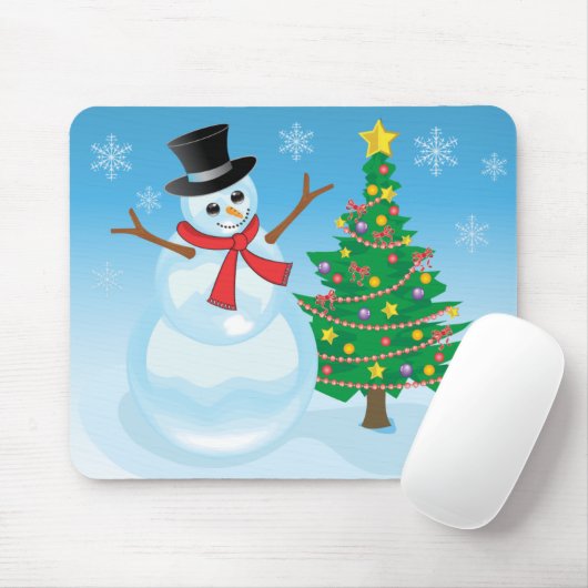 Niedlich Snowman Mousepad (Mit Mouse)