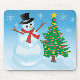 Niedlich Snowman Mousepad