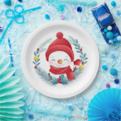 Niedlich Snowman Pappteller (Party)