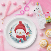 Niedlich Snowman Pappteller (Party)