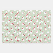 Niedlich Snowman Pattern  Geschenkpapier Set (Vorderseite 3)