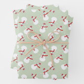 Niedlich Snowman Pattern  Geschenkpapier Set (Beispiel)