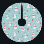 Niedlich Snowman Pattern Polyester Weihnachtsbaumdecke<br><div class="desc">Snowman Pattern</div>
