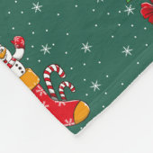 Niedlich Snowman Pattern Weihnachten Fleecedecke (Ecke)