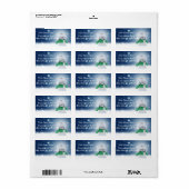 Niedlich Snowman Personalisiert Address Labels Adressaufkleber (Vorne)