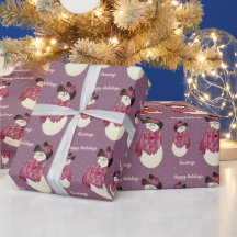 Niedlich Snowman Plum