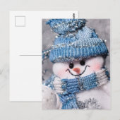 niedlich Snowman Postkarte (Vorne/Hinten)