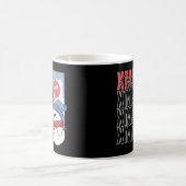 Niedlich Snowman Retro Weihnachten Kaffeetasse (Mittel)