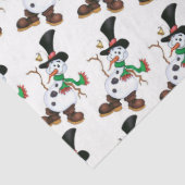 Niedlich Snowman Seidenpapier (Detail)