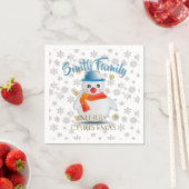 Niedlich Snowman Serviette (Beispiel)