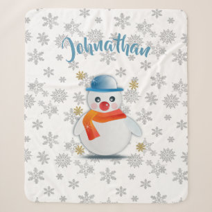 Niedlich Snowman Sherpadecke