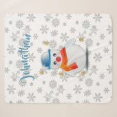 Niedlich Snowman Sherpadecke (Vorderseite (Horizontal))