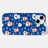Niedlich Snowman Snowflake Seamless Patterns Weihn Case-Mate iPhone Hülle (Rückseite (Horizontal))