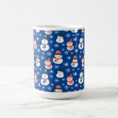 Niedlich Snowman Snowflake Seamless Patterns Weihn Kaffeetasse (Mittel)