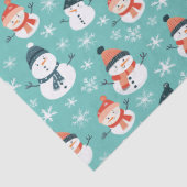 Niedlich Snowman Snowflake Seamless Patterns Weihn Seidenpapier (Detail)