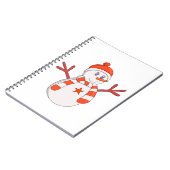 Niedlich Snowman Star Notizblock (Linke Seite)