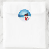 Niedlich Snowman Sticker (Tasche)